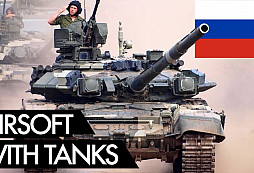 Airsoft v Rusku? Tanky, transportéry i těžké dělostřelectvo..... Na to akce v ČR fakt nemají....