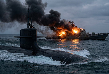 Vzácný útok, který se skoro nevidí: Ponorka vs. fregata v moderní válce