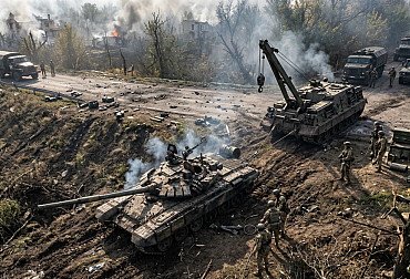 Video: Devět hodin v pekle. Ukrajinci zachránili tank, který už drony odepsaly